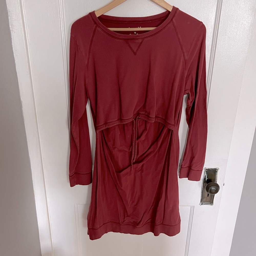 Boob design b-warmer nursing sweatshirt dress xl